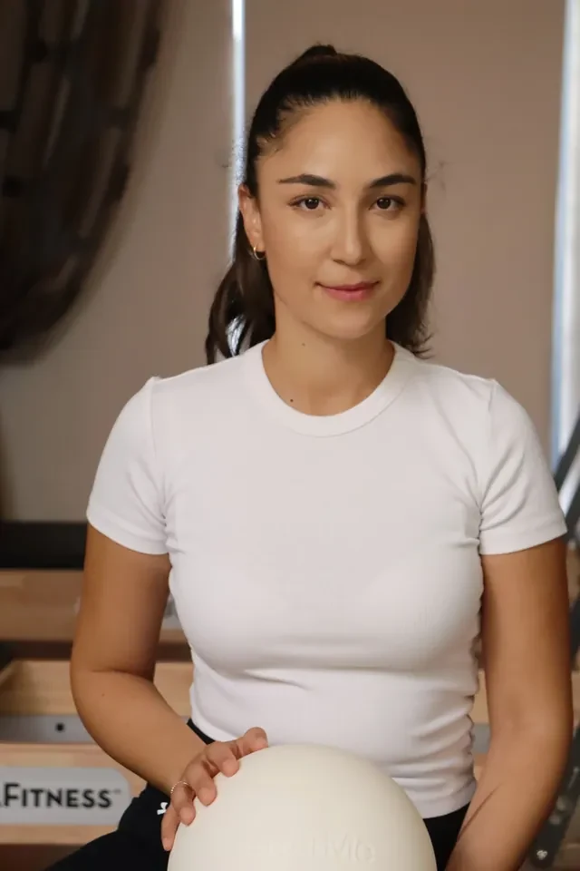 Maria Kemitzi, owner of KYMA28 Pilates Reformer Studio